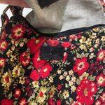 Unbranded Red & Black Floral Hobo Style Bag Handbag Boho Carpet Purse Shoulder Photo 6