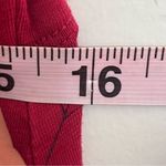 Horny Toad  Rosalinda Dress Size Medium Red Organic Cotton Blend Ruched Midi Photo 9