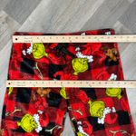 Dr. Seuss ‎ The Grinch Max Buffalo Check Fleece Lounge Pajama Pants Red Large Photo 6