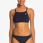 TYR Solid Durafast One Diamondback Workout Bikini Swimsuit Set Navy Size S 486 Blue Photo 0