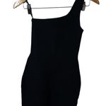 Babaton Sculpt Knit One Shoulder Dress Black Rubbed Bodycon Womens Size XS Photo 3