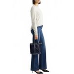 Veronica Beard Goody Suede & Leather Bucket Bag Navy NWT Photo 6