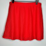 No Boundaries  White and Coral Lace Skater Skirts Size L (11-13) NWT Photo 5
