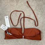 Veronica Beard  Malti Halter Bikini Top Golden Sand M Photo 5