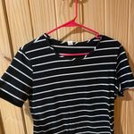 Black and White Striped Dress Size L Photo 1