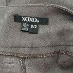 XOXO Brown Pencil Skirt Knee-Length Back Slit Sz 0 HIGT WAIST Photo 8