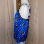 I Heart Ronson  NWT blue floral silky camisole size M w/adjustable straps. Photo 1