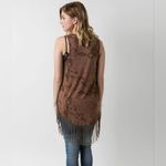 BKE Buckle Ginmicks Boho Crochet Lace Fringe Summer Tank top Xs Photo 1