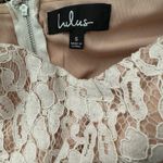 Lulu’s Adorn White Lace Strapless Midi Bridal Dress Small Photo 10