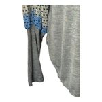 Anthropologie  Tiny Shirt Women Small Gray Raye Contrast Floral Puff Sleeve Tee Photo 7