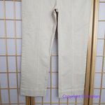 Ann Taylor NEW The Straight Cotton Twill Pants Jeans Oat Ivory, 10P Photo 1