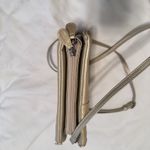 Gianni Bini  Gold Leather Crossbody Organizer Bag Purse Zip Around Photo 4