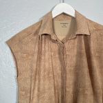 Rei Co-op REI Women XS Tan Brown Print Sun Up Shirt Dress Button Front Pockets UPF 50 Photo 4