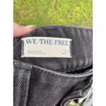 We The Free  Black Denim Jean Skirt Sz 24‎ (6) Long Maxi Length Slit Front Photo 2