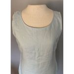 Old Navy VTG  100% Linen Dress Sz 4 Pale Green Knee Length Embroidered Lined Photo 1