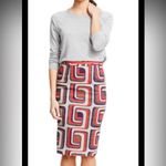 Boden Modern Preppy Pencil Skirt Knit Career Chic Cotton Blend Size 6 Small US Red Photo 9