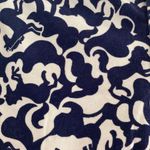 Lilly Pulitzer horse of course navy print corduroy Capris size 6 98% cotton Photo 6