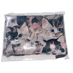 New cat print tote bag shopping bag beach bag library bag kitty bag reusable Pink Photo 1