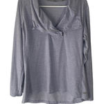 New Balance  Size M‎ Half Zip Funnel Neck Long Sleeve Light Blue Pullover Sweater Photo 0