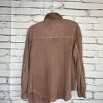 SO  Brown Button Down Shirt Classic Style Lightweight Sweater Collared SZ S Photo 8