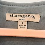 Sharagano NWT   NOIR maxi dress black Belted sz 4. Photo 12