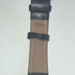 Black & Neon Colorful Face Imitation Leather Band Wrist Watch NEW BATTERY Photo 4