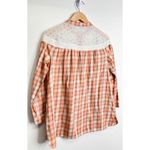 Suzanne Betro Weekend Cottagecore Vintage Style Size Medium Plaid Blouse Photo 7