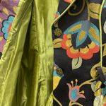 Bright Floral Women's Peacoat Black Size XL Photo 2