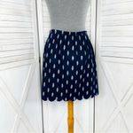 J. Crew Factory Sidewalk Ikat Print Linen Miniskirt Blue Size 2 Photo 4
