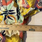 Noonday Collection Papaya Print Kimono Robe 3/4 Sleeve Pockets M/L Resort Beach Size L Photo 9