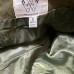 Six crisp days olive green suede mini skirt Small Photo 5