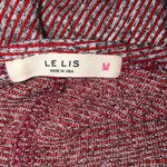 Le lis  medium red striped sweater knit cardigan Photo 4