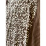 Sahalie Anthropologie Jacquard Sheath Dress Sz M Brown/White Stretch Modern Size M Photo 6