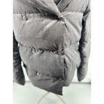 Theory Women's Jacket Grey Multi Glen Plaid Shawl Puffer Coat Size P Photo 6