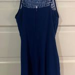 B Darlin B. Darlin Rhinestone Royal Blue Short Formal Cocktail Dress Photo 1