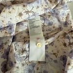 H&M Floral Button - Up Shirt Dress Size XS Oversized Cottage Feminine Peasant Photo 6