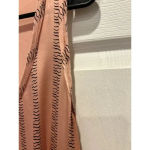 Reiss  Remy Silk Front‎ Striped Tank Large Peachy Pink Photo 3