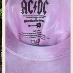 AC/DC Ladies  Fly On The Wall Tour 85' Pink Tie Dye Graphic Crop L Photo 3
