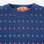 American Eagle Vintage 80s  Outfitters Blue Knit Grandpa Sweater Photo 3