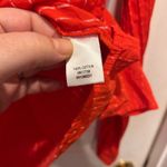 Merona  Orange Textured Dot Print Button Down Shirt Women's Large Career Office Photo 6