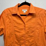 Christopher & Banks  Linen Blend Cowgirl Cottage Coastalgirl Academia Shirt Small Photo 2