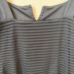 Good American  Sheer Mesh Midi Dress Women's 2 Medium Black Bodycon Party LBD Photo 12