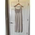 BHLDN Cali Satin Midi dress champagne Anthropologie size 4 Photo 1