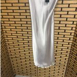 Bebe  Silver Midi Slip Dress Size Small Photo 3