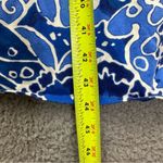 Lands' End Sleeveless Stretch Floral Midi Dress Blue Beach Travel Women's XS Photo 7