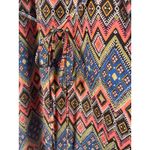 I Love H81 Los Angeles Womens Medium Multicolor Diamond Print Dress Sleeveless Photo 2