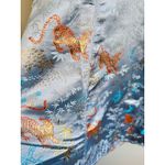 Urban Outfitters ‎ Outfitters Womens M Asian Mini Dress Light Blue Satin Tiger Photo 1