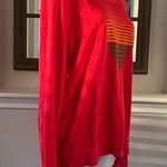 Sundry Anthropologie’s  Sweatshirt Pink Red Heart Crew Neck Sweater Size L NEW Photo 2