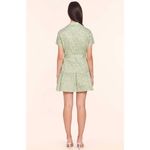 Amanda Uprichard  Cathee Floral Shirt Dress in Green Size Small Photo 3
