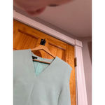 Escada Mint Green Virgin Wool Dress Women’s 42 Sleeveless Midi Made in Romania Size 10 Photo 4